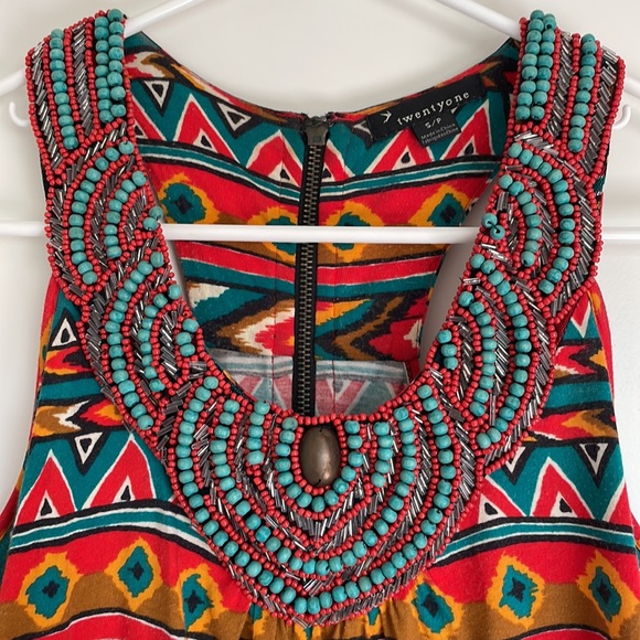 Forever 21 Beaded Racerback Tank Top - Picture 5 of 5